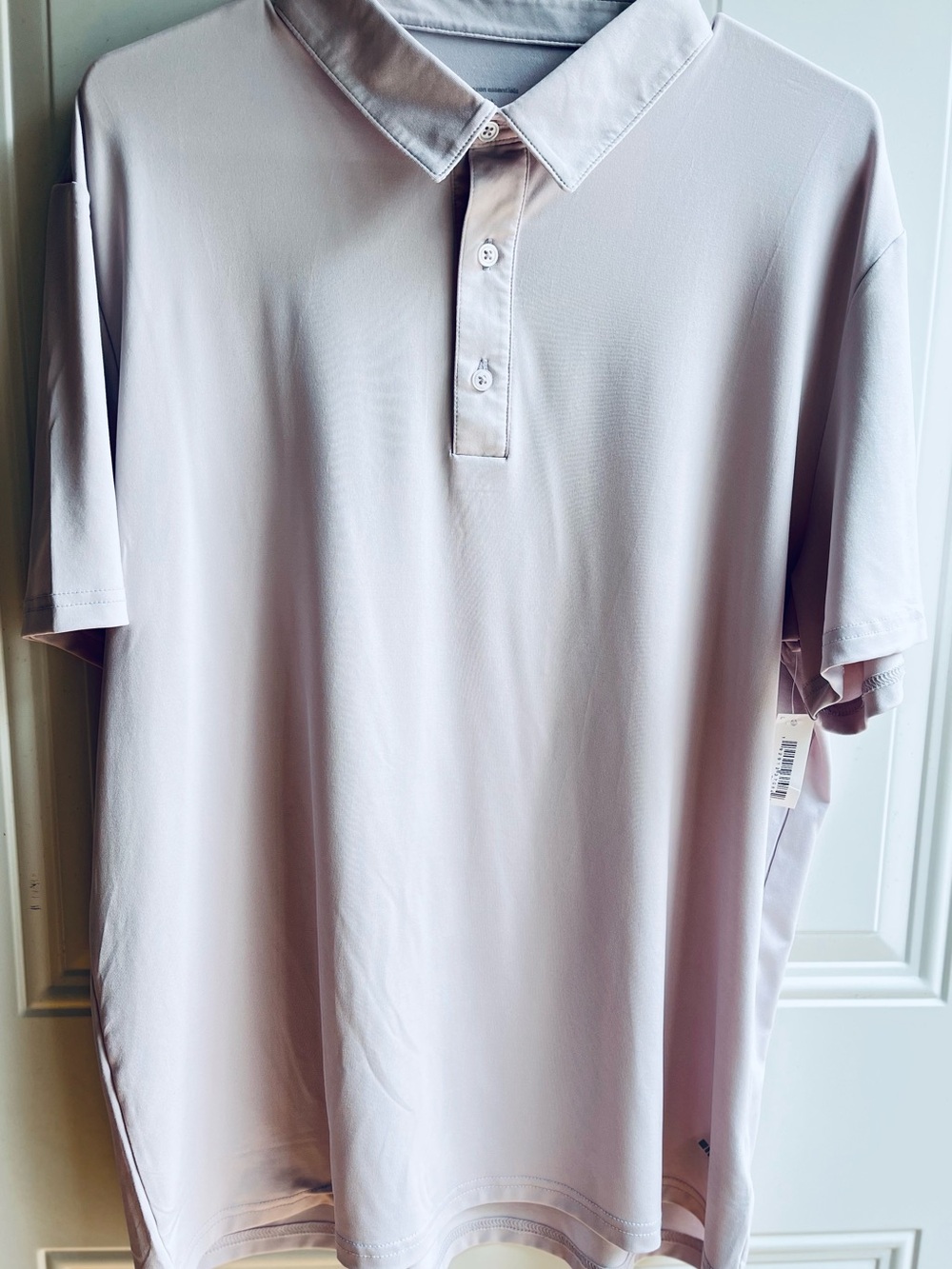 Amazon Essentials Men's Polo in Light gray golf shirt/ NWTG
